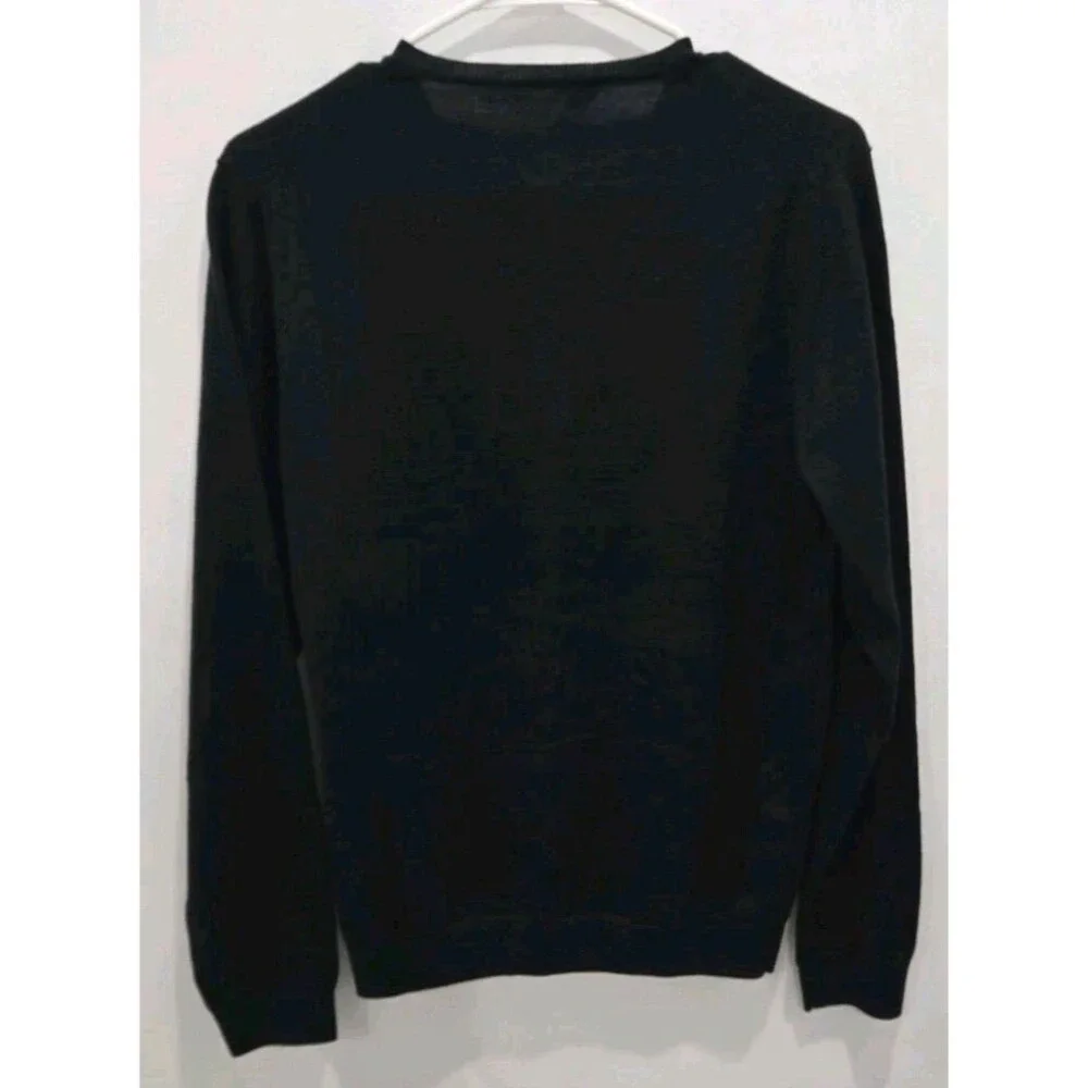 Tiffany & Co Wardrobe - V-neck Sweater - Mens Sz L - Navy - Wool Blend - Casual - Picture 2 of 7